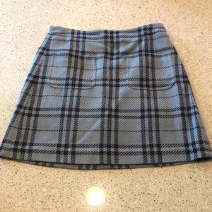 J. Crew Women’s Plaid Skirt - Grey / Black - Sz 2